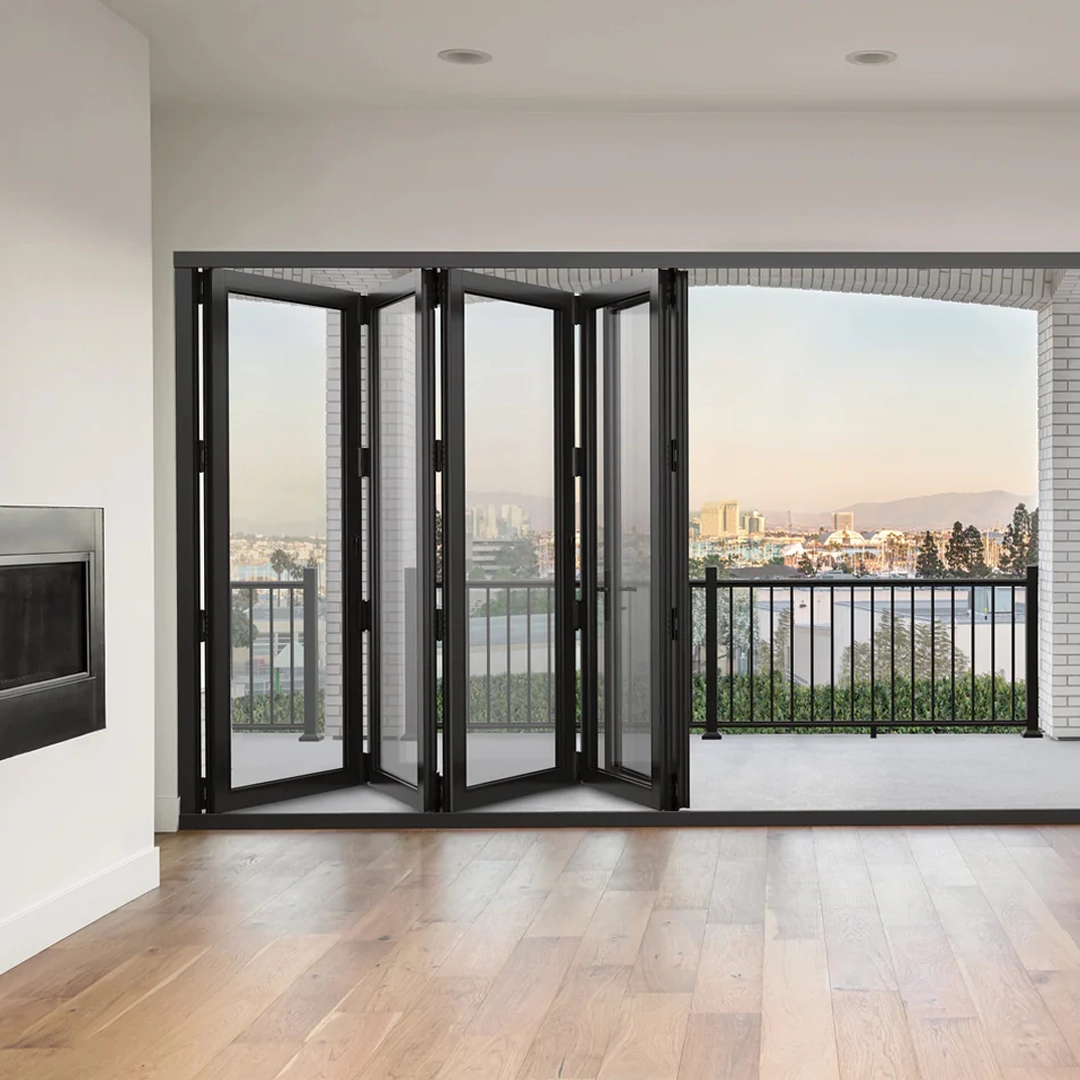 Modern property featuring impact-rated bi-fold doors